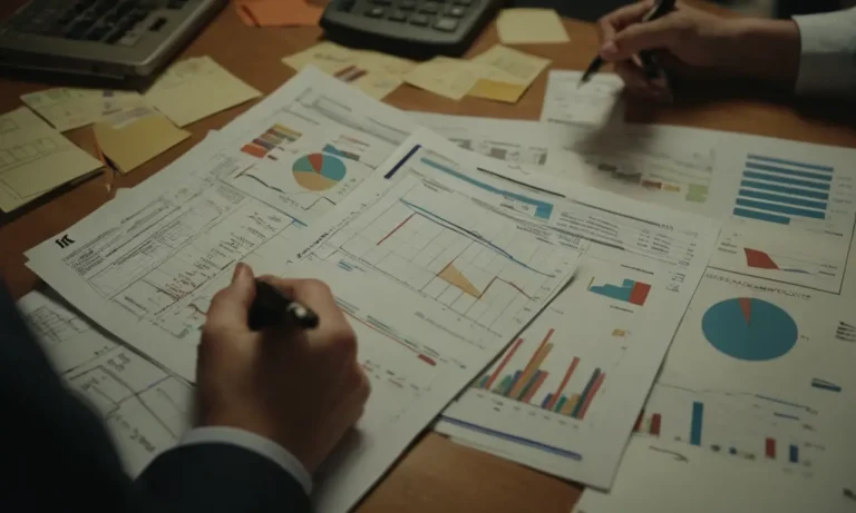 Una persona que tiene un documento financiero