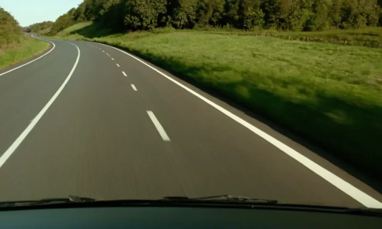 Un borde de la carretera