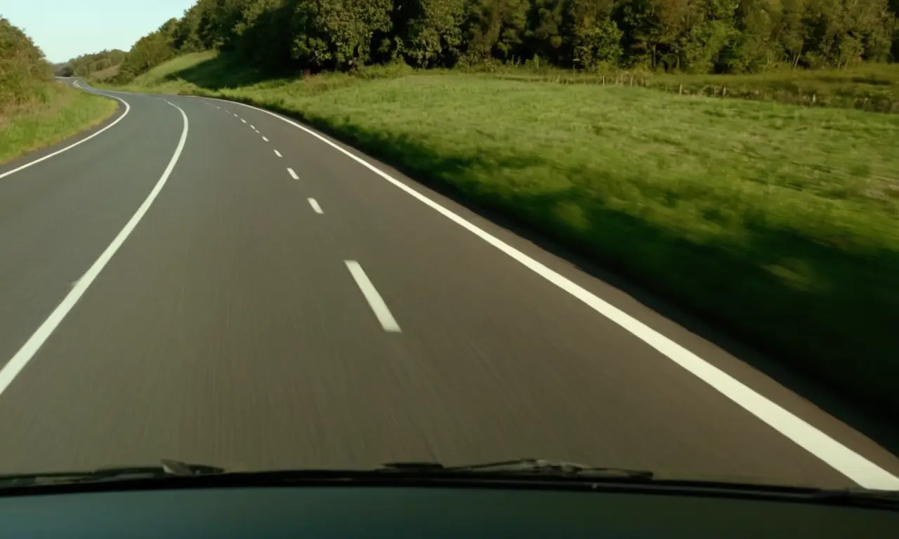 Un borde de la carretera