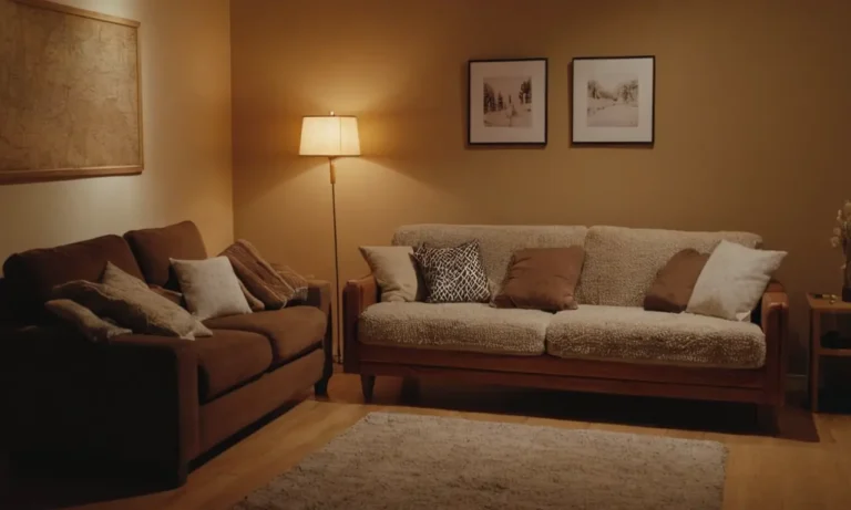 Una habitación cálida y acogedora interior
