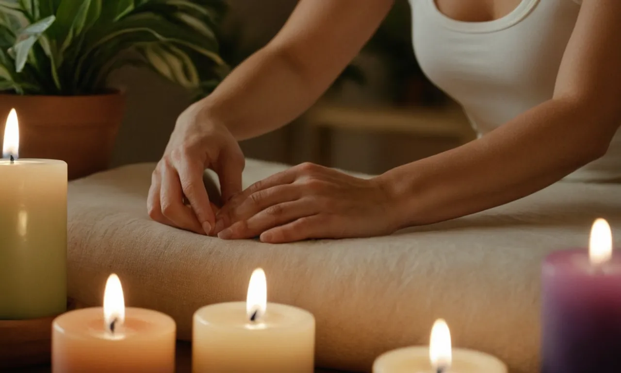 Gentil persona que se extiende en una pose relajada