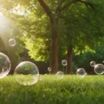 3d ilustración de células del cuerpo humano con burbujas o esferas liberando toxinas