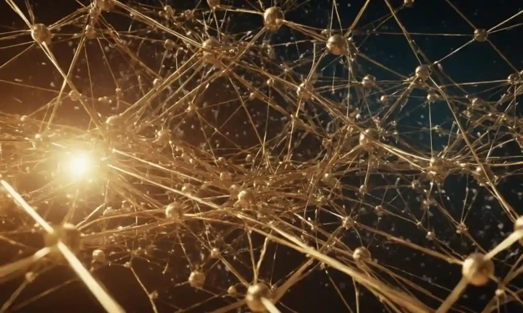 Bolas 3D conectadas por líneas