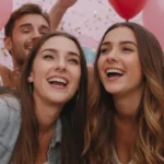 un grupo de amigos riéndose