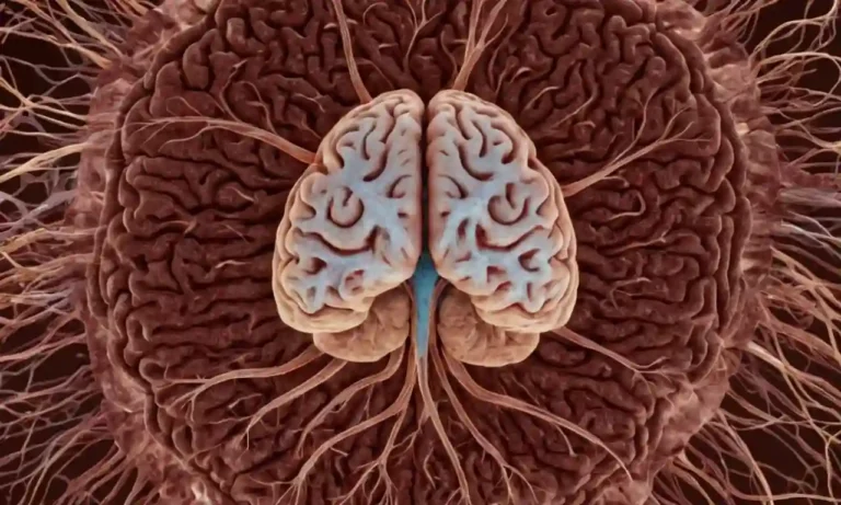Escaneo cerebral 3D con lesiones de materia blanca