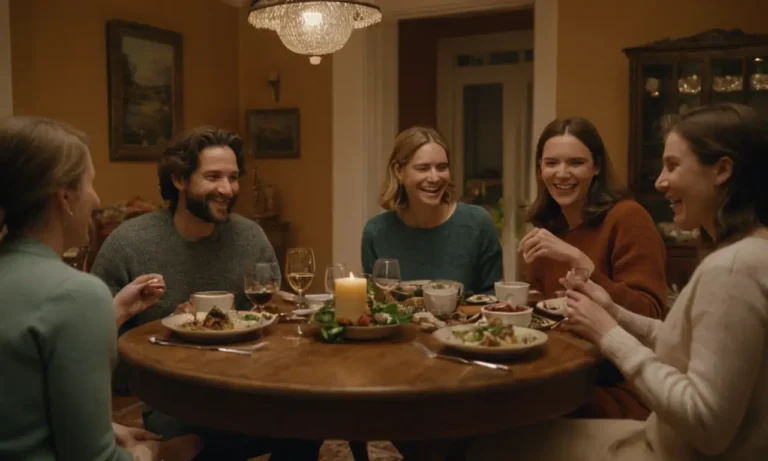 3-5 personas compartiendo una comida juntos