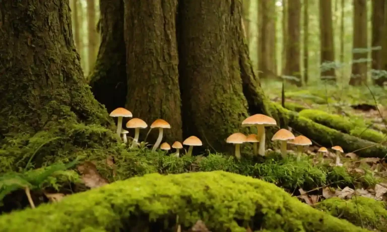 Fungi creciendo en árboles