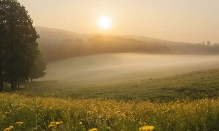 Una cálida luz dorada envolviendo un entorno natural sereno