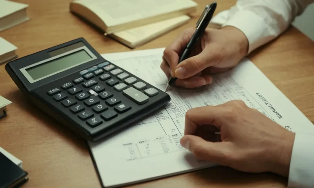 persona rodeada de datos económicos