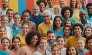 Grupo diverso de personas con diferentes edades