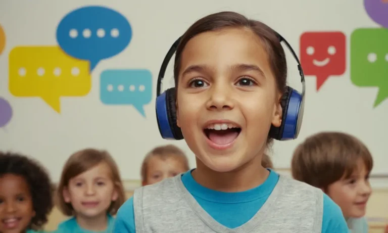 Aprendizaje infantil para pronunciar palabras