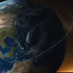 2 líneas de intersección en un globo