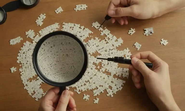 ilustración 3D de manos con piezas de rompecabezas