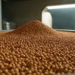 Pellets de plástico 3D que se utilizan en el proceso de fabricación