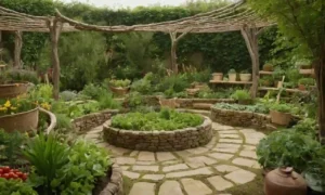 Jardín vegetal vibranto