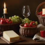 Viñas con pimientos rojos
