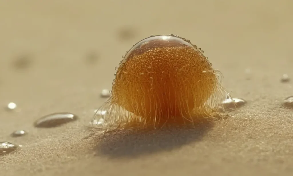 Una vista microscópica de un organismo monocelular con su membrana celular visible