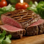rebanadas de carne roja