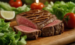 rebanadas de carne roja