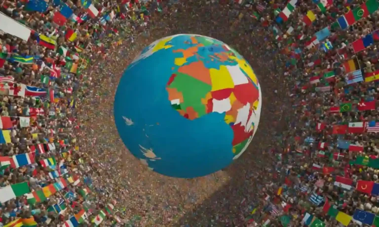 Un globo vibrante