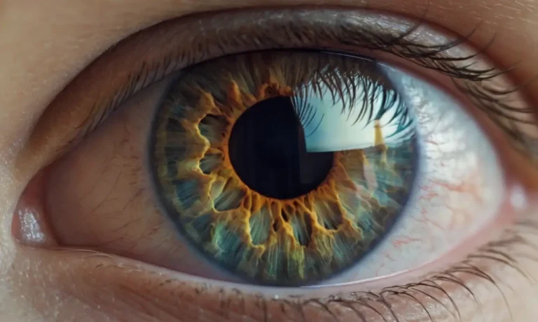 ilustración 3D del ojo humano