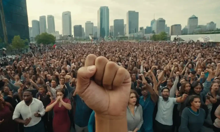 multitudes mezcladas racialmente
