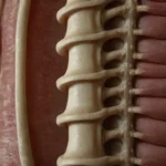 Esquema 3D de columna humana