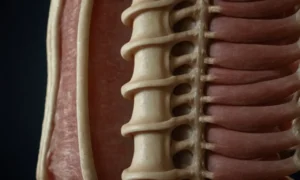 Esquema 3D de columna humana