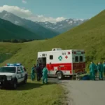 Un grupo de profesionales médicos que rodean a una persona en recuperación