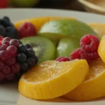 2-3 productos alimenticios redondos o en forma ovalada con aromas dulces o sabrosos