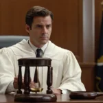 a courtroom scene