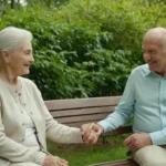 Mujer de 80 años sonriendo