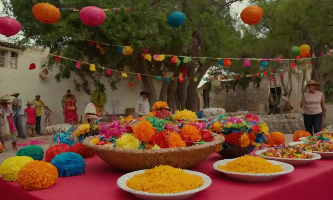 una vibrante escena callejera mexicana