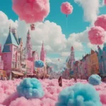 Células cerebrales 3D con chispas coloridas