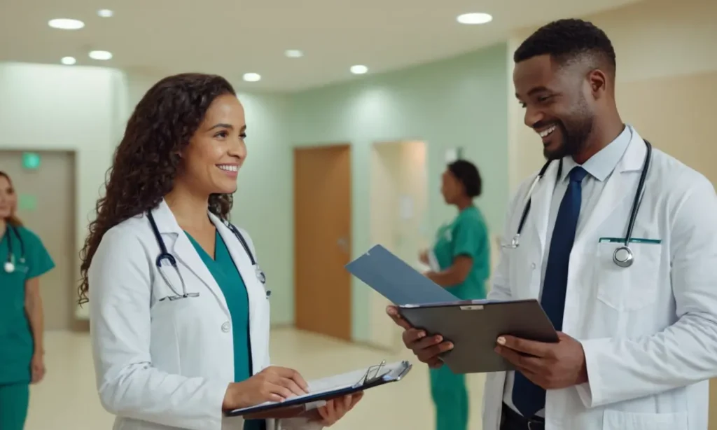 2 profesionales de la salud