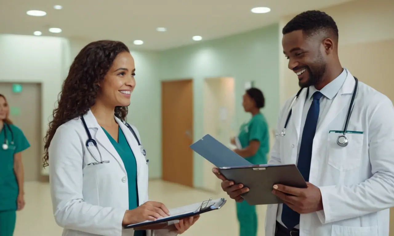 2 profesionales de la salud
