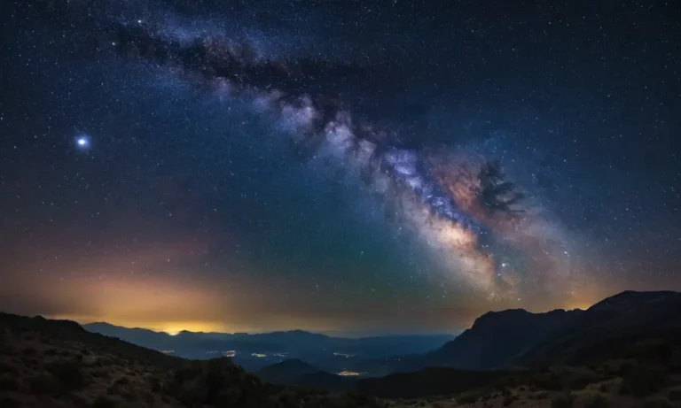 Estrellas brillando brillantemente por la noche
