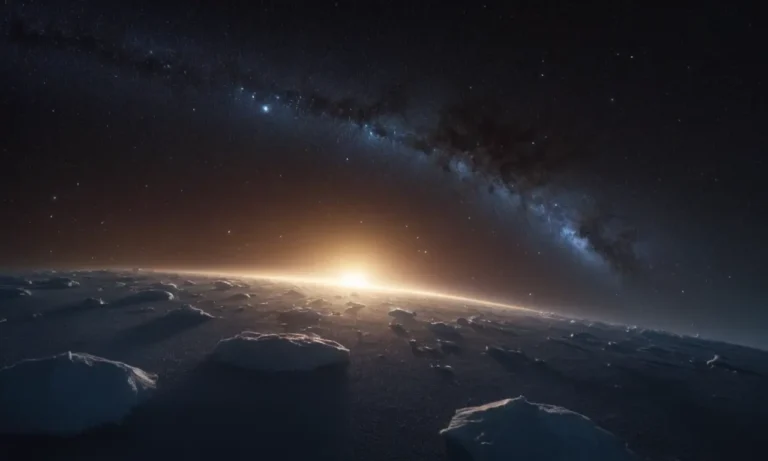 Una cola brillante y brillante que se extiende a través del cielo oscuro