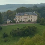 Paisaje del siglo XVII con una gran casa solariega