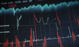 bloques 3D de datos del mercado de valores