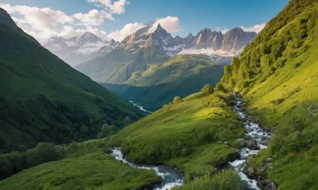 picos de montaña majestuosos