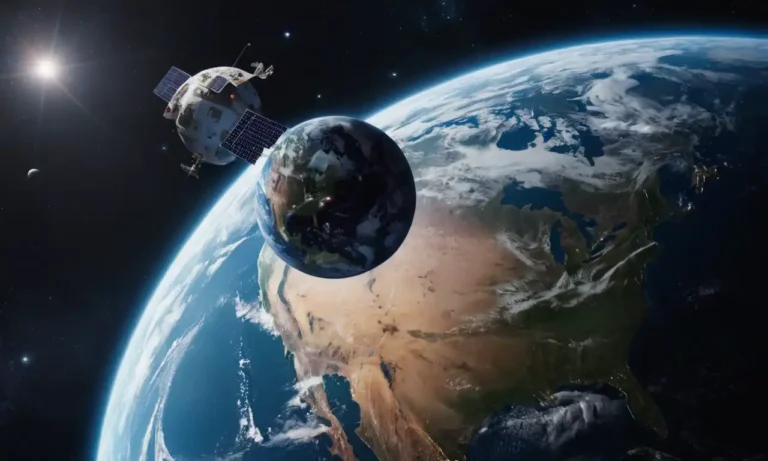 ilustración 3D de la Tierra desde el espacio