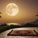 La luz de la luna ilumina un paisaje sereno