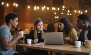 2-3 personas de diferentes orígenes