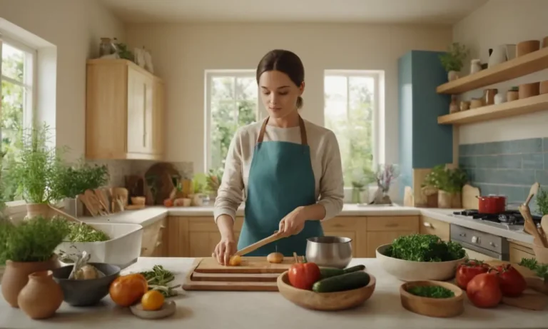 3D persona que realiza actividades de vida diaria como cocinar